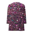 thumbnail image 6 of BFHHYA Girls' Sequin 3D Print Cardigan Lightweight Long Sleeve Open Front Jacket with Pockets, for Indoor Activities & Birthday Parties(5-14Y), 6 of 7