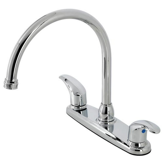 Kingston Brass KB6791LLLS 8 in. Centerset Kitchen Faucet, Polished Chrome