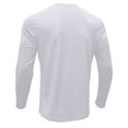thumbnail image 6 of VgaVtl Long Sleeve Men Shirts Clear Fall Winter Mens T Shirts Solid Color Workout Casual Henley Loose Button Shirts,M, 6 of 6