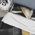 thumbnail image 4 of Designart "Harmony of Marble Black and Gold IV" Abstract Marble Bedding Covert Set - Modern Black Abstract Bed Set With 2 Shams, 4 of 6