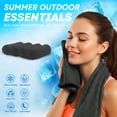 thumbnail image 3 of Cooling Towels for Neck and Face Soft Breathable Microfiber Sports Gym Sweat Towel with Carabiner for Golf Yoga Running Camping Golf Gym Workout, 3 of 14