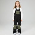 thumbnail image 6 of HCNTES Toddler Kids Snow Bib Overalls Waterproof Adjustable Straps Warm Winter Ski Pants for Outdoor Adventures(A-Black,12-14 Years), 6 of 8