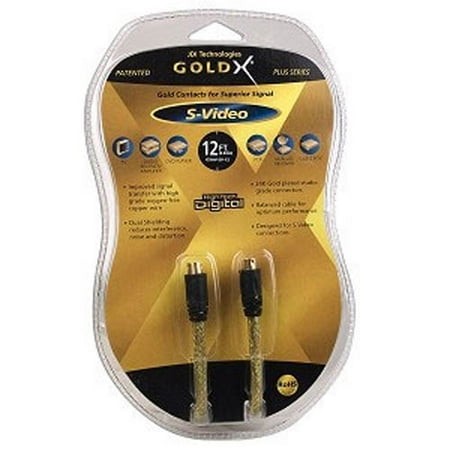 Matrix S-video Cable - GoldX 12ft PlusSeries Male-to-Male S-Video Cable Cord (GXAV-SV-12 B21) NEW