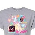 thumbnail image 3 of LOL OMG! Fashion Dolls - Cell Phone Chat Girls - Juniors Cropped Cotton Blend T-Shirt, 3 of 5