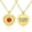 PVD Gold Red, variant on Custom Engraved Filigree Heart Medical Alert ID Necklace – Lobster Claw Clasp w/ 24" Cable Chain, Durable&Stainless Steel, Personalized Emergency Gift for Wife, Mom, & Daughter — SS/RE