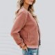 thumbnail image 5 of Chaquetas y abrigos casuales de manga larga sin capucha Suéter de terciopelo de moda de color sólido para mujer Chaqueta/chaqueta casual con capucha de manga larga Chaqueta/chaqueta casual con capucha, 5 of 5