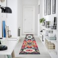 thumbnail image 4 of Yayeee Runner Rug for Bedroom 2'x6' Machine Washable Hallway Non Slip Mat, Colorful Floral Pattern, 4 of 8