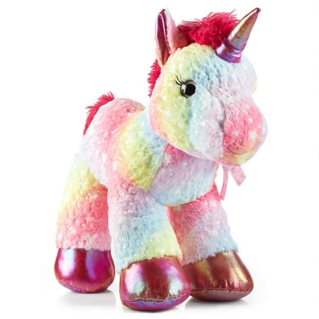 Holiday Time 20in Tiedye Unicorn Plush