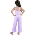 thumbnail image 2 of CHICTRY Girls Chiffon Ball Gown Juniors Youth Sleeveless High Waist Wide Leg Maxi Jumpsuit Formal Dress Outfit Lavender 14, 2 of 7