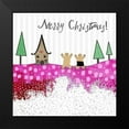 thumbnail image 2 of Ogren, Sarah 12x12 Black Modern Framed Museum Art Print Titled - Merry Christmas Gingerbread, 2 of 5
