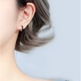 thumbnail image 3 of TANGPOET Mens Earrings 925 Sterling Silver Black Small Huggie Hoop Earrings for Women Men Hypoallergenic Hoops Earring for Sensitive Ears, 3 of 6