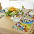 thumbnail image 4 of Ambesonne Rainbow Place Mats Set of 4, Balloons Ribbons Wavy, Standard Size, Multicolor, 4 of 6