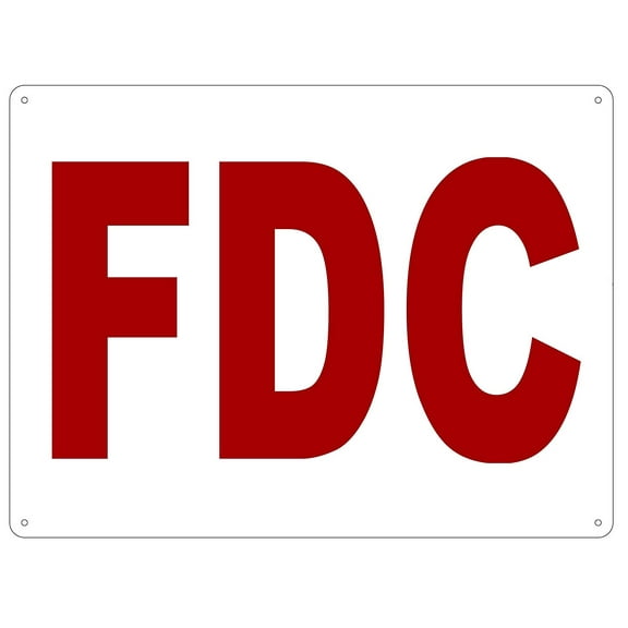 FDC SIGN ( ALUMINIUM 12X16)