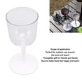 thumbnail image 6 of Xirurus Portable Collapsible Wine Glass Detachable Plastic Wine Glasses for Outdoor Camping Travel 10oz White, 6 of 9