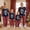 Style 8, variant on Christmas Family Pajamas Matching Set Letter Print Long Sleeve Tops and Plaid Pants Loungewear Soft Sleepwear