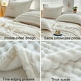 thumbnail image 5 of Uutvery Bubble Fleece Sofa Throw Blanket, Warm and Soft Double-Sided Solid Color Blanket, All-Season Cozy Cover for Bed and Couch, Home Use, 47.24x78.74 Inches, 5 of 6