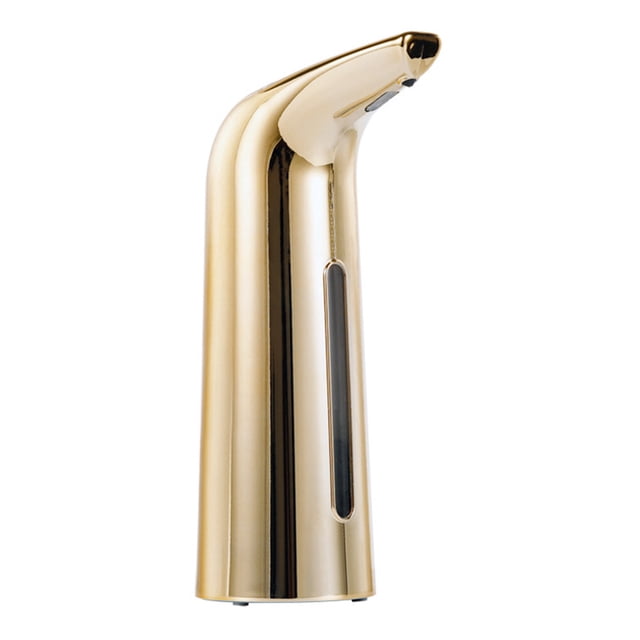 letairis Automatic Dispenser Battery Power 400ml Intelligent Touchless IR Sensor Hand Wash Household Dining Bathroom Cleaning Silver Gold