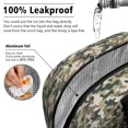 thumbnail image 2 of Insulated Lunch Bag for Women, Floral Print Oxford Fabric Lunch Box, Leakproof Thermal Cooler Tote for Work, School & Picnic, Camo, Camouflage Print, 2 of 5