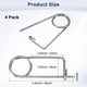 thumbnail image 3 of Uxcell 4-Pack Pin de Seguridad de Pasador en Forma de Broche, Pines de Acero Inoxidable M3x42mm, Sujetadores de Broche de Bloqueo Rápido, Clips Retenedores Pesados, 3 of 7