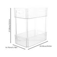 thumbnail image 2 of unbranded Organizador Transparente Para Maquillaje Con Doble Nivel Para Y Almacenamiento En Casa, 2 of 8