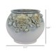 thumbnail image 5 of Maceta Benzara Rox, 30 cm, cerámica blanca, diseño floral, 5 of 5