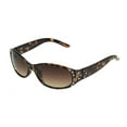 thumbnail image 2 of Foster Grant Women's Oval Fashion Sunglasses Brown, 2 of 5