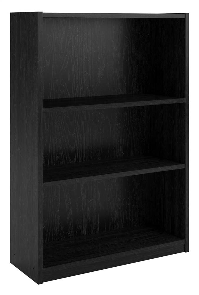 3-Shelf Bookcase in Black Ebony Ash Finish - image 3 of 4