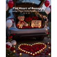 thumbnail image 3 of Set de velas y pétalos de rosa artificiales Amagic con 24 corazones LED, 3 of 9
