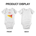 thumbnail image 3 of Sicily Map Flag Cute Baby Jumpsuits Newborn Clothes (White, 0-3 Months), 3 of 5