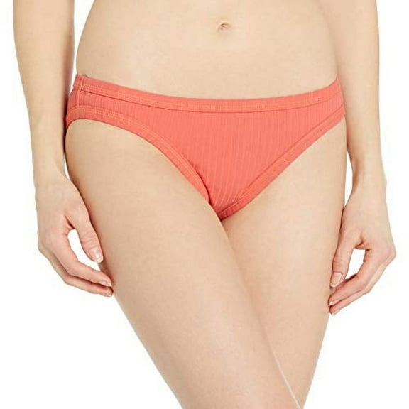 Seafolly Women's Standard Hipster Bikini Bottom Swimsuit, Inka Rib Spice, 8 US