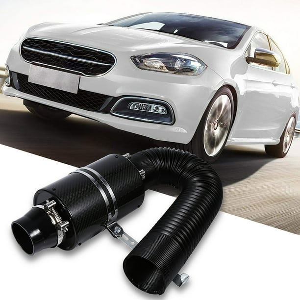 Filtro Universal Para Coche 3" Fibra De Carbono Alimentación En Frío Cerrado
