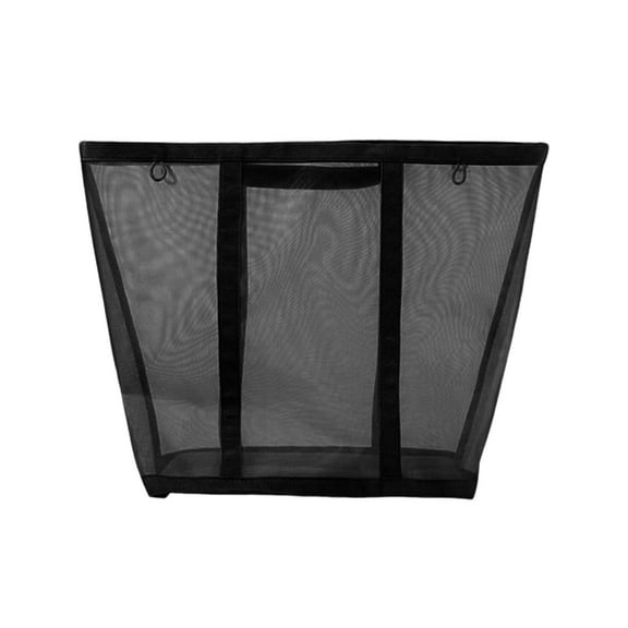 Matoen Collapsible Laundry Basket Strong Mesh Laundry Hamper for Laundry Foldable Hampers with Side Pocket Reinforced Handles for Bathroom, Kids Room, College Dorm or Travel, Grey