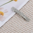 thumbnail image 5 of Unique Bargains 1 Pc Hair Barrettes Grace Crystal Spring Clip Hairpin 4-Row Barrette Clip Silver Tone, 5 of 5