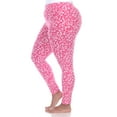thumbnail image 2 of White Mark Women's Plus Size Casual Leopard Print Leggings, 2 of 4