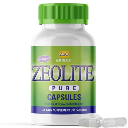 Zeolite Pure Capsules 900 mg Zeolite Detox Cleanse, Vegan Full Body Detox & Immune Support Supplement, 90 Count