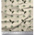 thumbnail image 1 of Soimoi Cotton Voile Fabric Curve Diamond,Leaves & Floral Artistic Print Sewing Fabric Yard 56 Inch Wide, 1 of 3