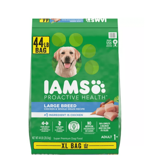 Iams ProActive Health Large Breed Adult Real Chicken Recipe Dry Dog Food 44 lb