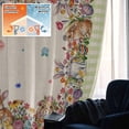 thumbnail image 5 of Spring Easter Blackout Curtains for Bedroom/Living Room, Pinch Pleated Black Out Curtains, Vintage Colorful Eggs Botanical Bunny Plaid Room Darkening Window Drapes with Hooks 2 Panels, 59"x70", 5 of 8
