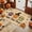Paw Pumpkin, variant on Black Crow Modern Gothic Welcome Doormat 30 x 18 in Spooky Season Home Entry Rug with Rubber Backing Indoor Outdoor