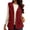 Red, variant on Vests for Women Zaewscy Women's Solid-Color Hooded Vests Red XL