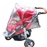 MELLCO Universal Baby Stroller Rain Cover + Mosquito Net,Idefair Weather Shield Accessories,Protect from Rain Wind Snow Dust Insects Water Proof Ventilate Clear-Breathable Bug Shield for Baby Stroller