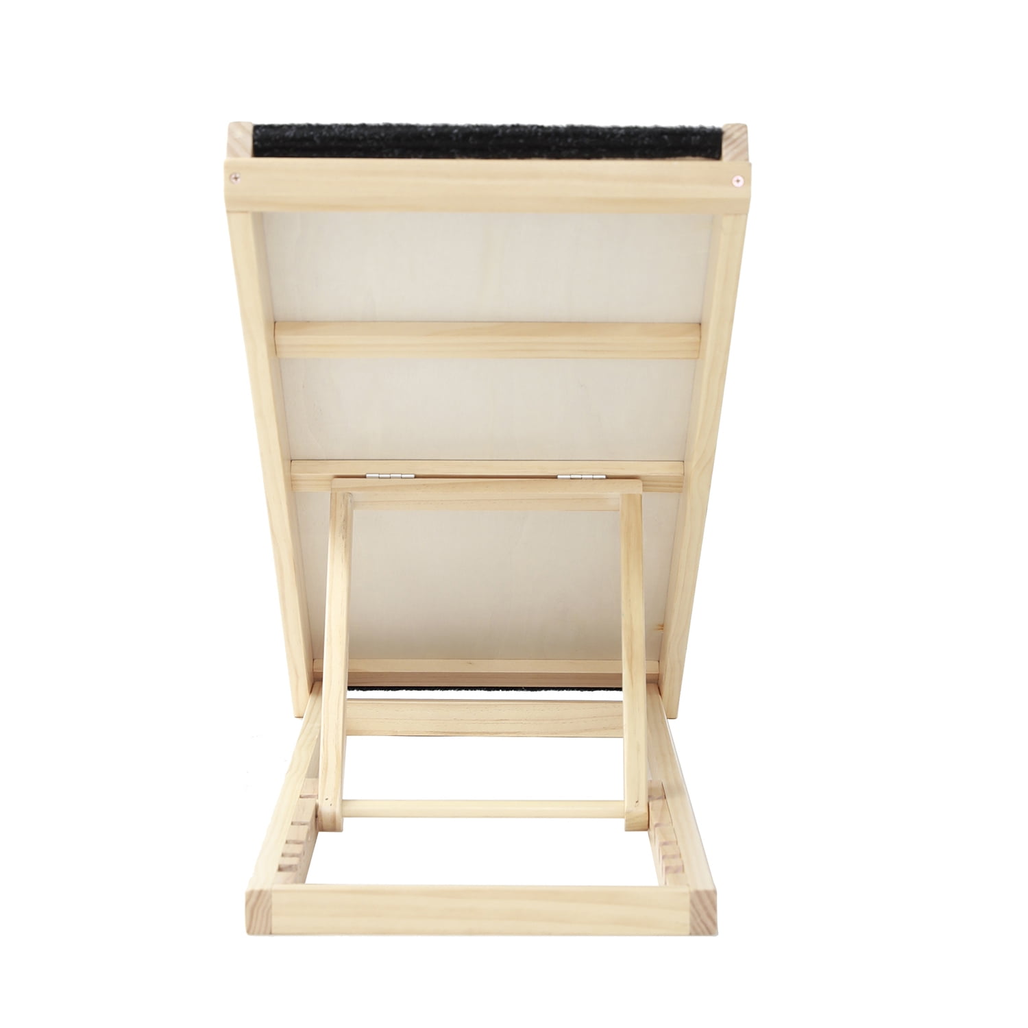 Kadyn 24" Tall Wood Pet Ramp, Folding Portable Dog Cat Ramp with Safety Side Rails 4 Levels Height Adjustable from 9.3" to 24" Dog Stairs for Car, SUV, Bed, Black Kadyn 24" Tall Wood Pet Ramp, Folding Portable Dog Cat Ramp with Safety Side Rails 4 Levels Height Adjustable from 9.3" to 24" Dog Stairs for Car, SUV, Bed, Black
