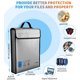 thumbnail image 3 of Fireproof Document Bag with Zipper,Heat Insulated Upgraded Fireproof Waterproof Document Bag 15.8”x 12.6”×2.5” for Important Document Storage Organizer for Valuables, Legal Documents Safe, 3 of 5