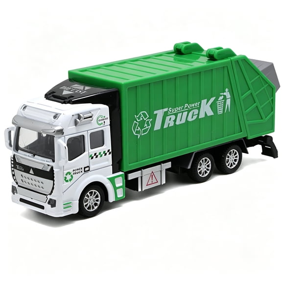 BESTSKY 2026 New Mini Garbage Truck Model with Trash Can Kids Children Toys Birthday Gift for Playtime,Imaginative Play,Educational Toys,Vehicle Collections,Role-Playing Games