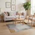 thumbnail image 3 of ODIKA Neutral Abstract That Brushstroke Tones Border Dining Table Couch Pet Friendly & Kids Safe Play for Playroom, Bedroom, Reading Nook, 3 of 7