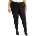 thumbnail image 1 of Calvin Klein Pantalon Décontracté Extensible à Imprimé Serpent pour Femmes, Marron, Grande Taille, 2X, 1 of 1