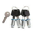 thumbnail image 2 of Ysyqkn Roof Rack Locks Cargo Bar Lock with Key Car Rack Locks Lock Core Roof Cargo Lock 4 Locks Cores, 2 of 9