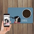 thumbnail image 2 of Custom Free Name Print Color Image Name Pet Supplies Bowls Plate Pad Cute Waterproof Pu Material For Dog Cat Easy Washing Carry ShopWise Round, 2 of 17