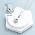 thumbnail image 4 of Cremation Jewelry Heart Urn Necklace for Ashes for Women Angel Wing Memorial Keepsake Birthstone Pendant, 4 of 7