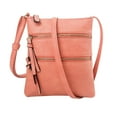 thumbnail image 3 of CAIXIA Womens Crossbody Purse Womens Solid Soft Large Capacity Crossbody Messenger Bag, Adjustable Shoulder Belt Zipper Versatile Daily Purse, 3 of 6